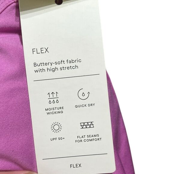 All In Motion Orchid Purple Ruched Crop Top, Size XS, NWT - Picture 6 of 8